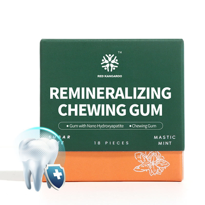 Remineralizing Chewing Gum, Handcrafted Frankincense Mint Flavor, Hydroxyapatite, Coconut Oil, Activated Charcoal, Sugar-Free, Enamel Protection, Oral Care Support